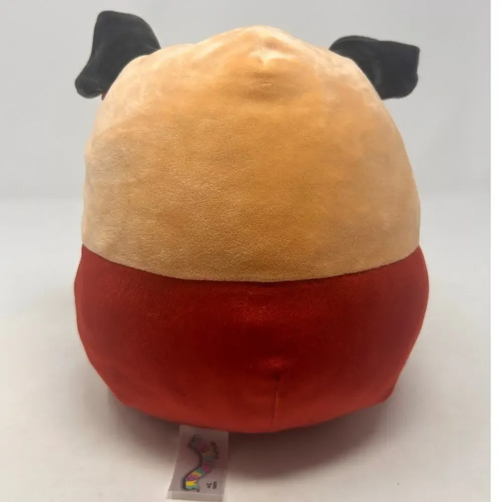 Kellytoy Squishmallow's Prince the Pug Plush Red Football Jersey 8
